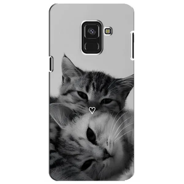 Чехол с принтом «Пара котов» для Samsung Galaxy A8 Plus 2018 (A730F)