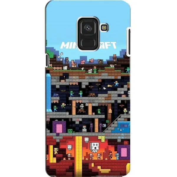 Чехол с принтом «фон Minecraft» для Samsung Galaxy A8 2018 (A530F)