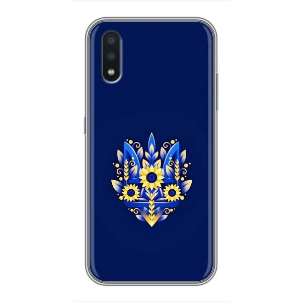 Чехол с принтом «Цветочный Герб» для Samsung Galaxy A01 Core