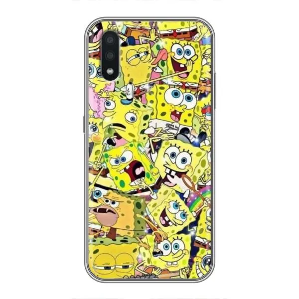 Чехол с принтом «Эмоции Спанч Боба» для Samsung Galaxy A01 Чехол с принтом «Эмоции Спанч Боба» для Samsung Galaxy A01