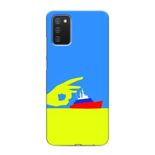Чехол с принтом «Щелбан кораблю» для Samsung Galaxy A02s
