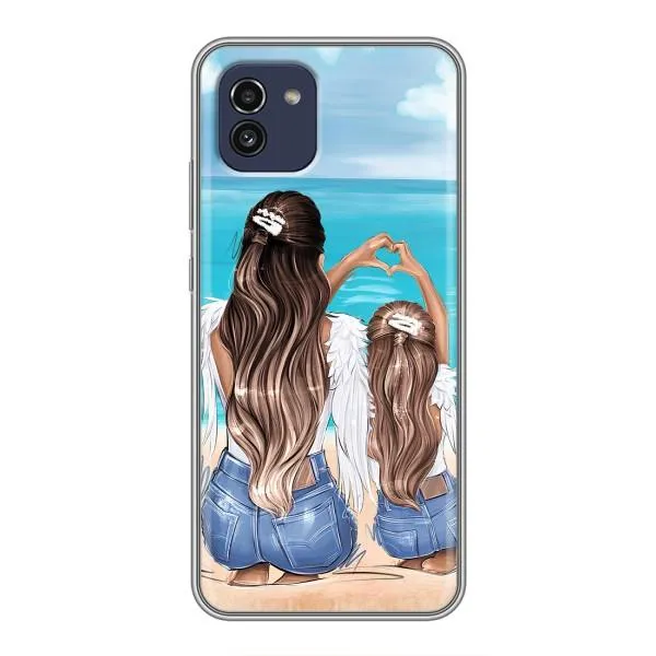 Чехол с принтом «Мама с доченькой» для Samsung Galaxy A03 (A035)