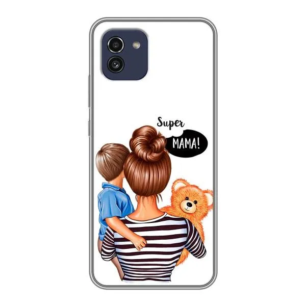 Чехол с принтом «Мама с сыном» для Samsung Galaxy A03 (A035)