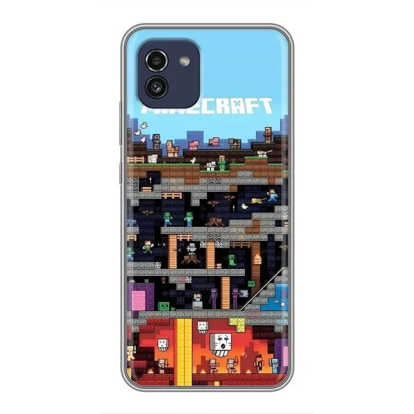 Чехол с принтом «фон Minecraft» для Samsung Galaxy A03 (A035) Чехол с принтом «фон Minecraft» для Samsung Galaxy A03 (A035)
