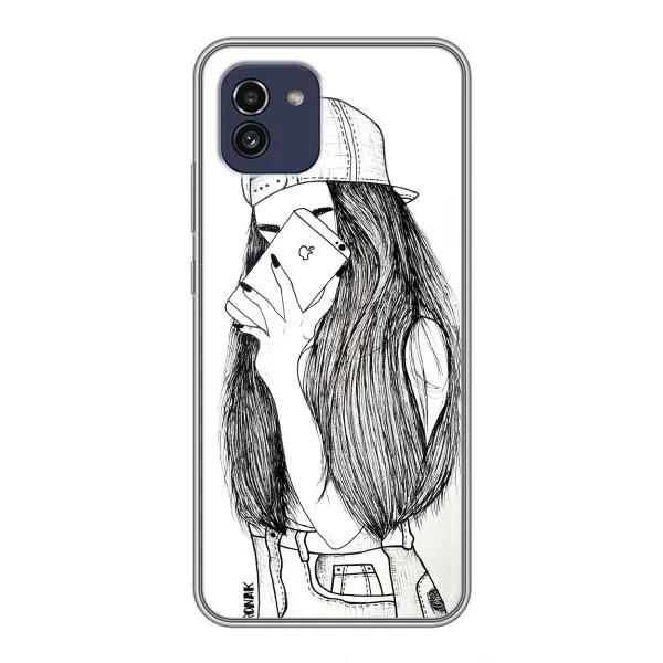 Чехол с принтом «Фото девочки» для Samsung Galaxy A03 (A035)