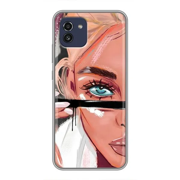 Чехол с принтом «Макияж» для Samsung Galaxy A03 (A035)