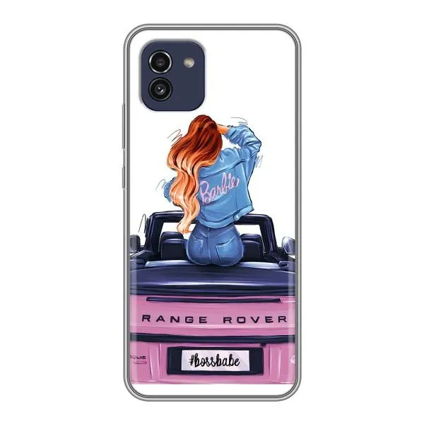 Чехол с принтом «На машине» для Samsung Galaxy A03 (A035)