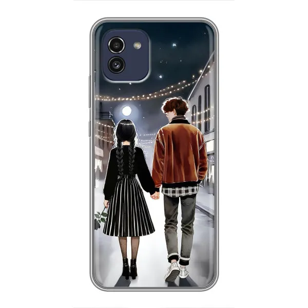 Чохол з принтом «Венздей та Тайлер» для Samsung Galaxy A03 (A035) Чохол з принтом «Венздей та Тайлер» для Samsung Galaxy A03 (A035)