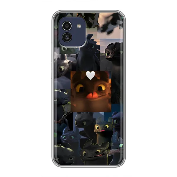 Чехол с принтом «Дракон коллаж» для Samsung Galaxy A03 (A035) Чехол с принтом «Дракон коллаж» для Samsung Galaxy A03 (A035)