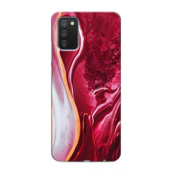 Чехол с принтом «Мрамор красный» для Samsung Galaxy A03s Чехол с принтом «Мрамор красный» для Samsung Galaxy A03s