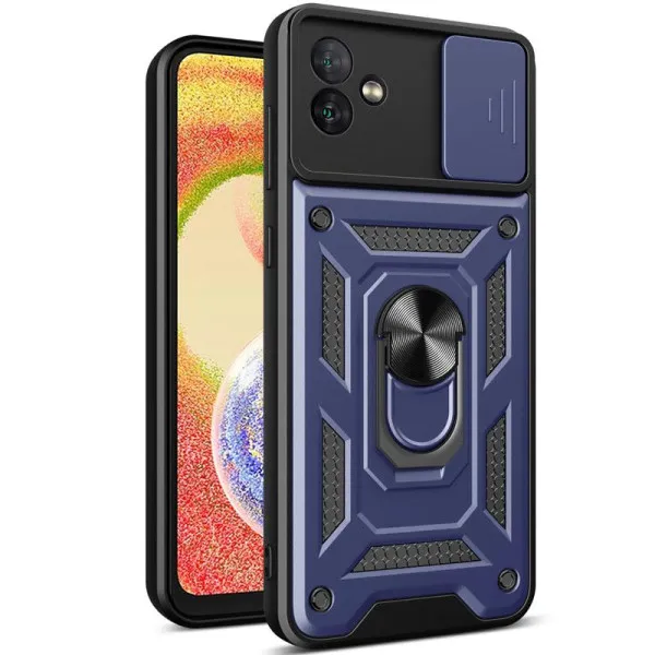 Чехол Ummi Camshield Serge Ring для Samsung Galaxy A04 — Синий Чехол Ummi Camshield Serge Ring для Samsung Galaxy A04 — Синий