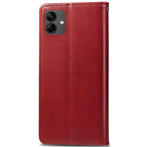 Кожаный чехол-книжка GETMAN Gallant (PU) для Samsung Galaxy A04 — Красный — фото 2 Кожаный чехол-книжка GETMAN Gallant (PU) для Samsung Galaxy A04 — Красный — фото 2