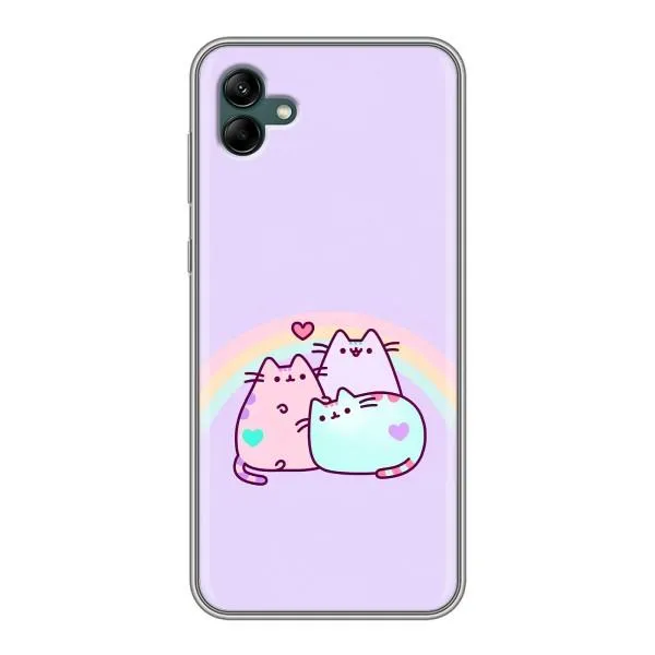 Чехол с принтом «Радужные котики» для Samsung Galaxy A04