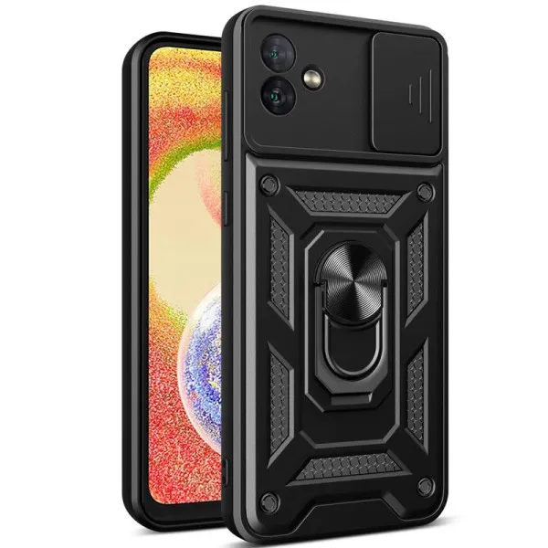 Чехол Ummi Camshield Serge Ring для Samsung Galaxy A04e — Черный — фото 1