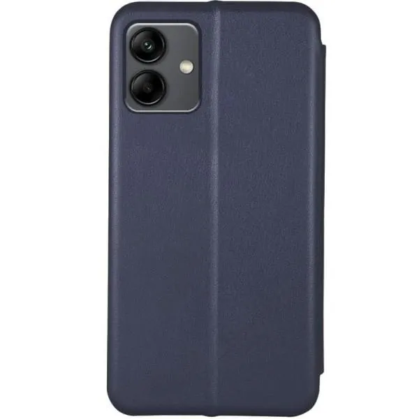 Кожаный чехол-книжка Classy для Samsung Galaxy A05 — Темно-синий — фото 2