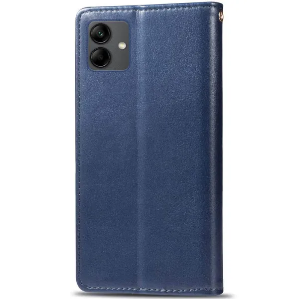 Кожаный чехол-книжка GETMAN Gallant (PU) для Samsung Galaxy A05 — Синий — фото 2 Кожаный чехол-книжка GETMAN Gallant (PU) для Samsung Galaxy A05 — Синий — фото 2