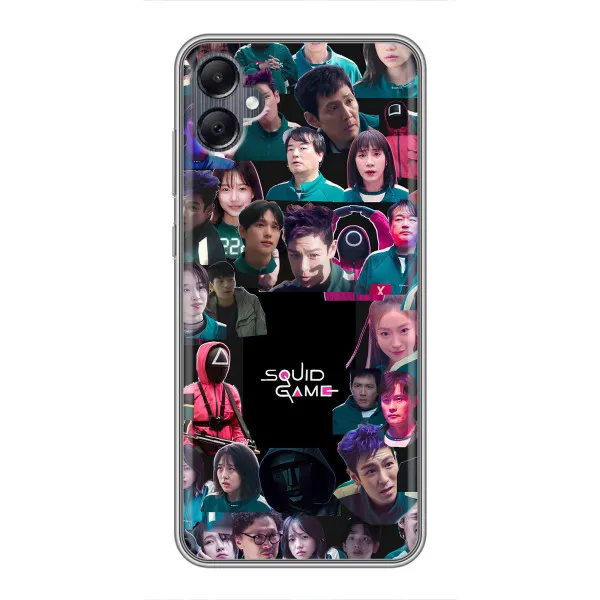 Чехол с принтом «Коллаж Игра кальмара» для Samsung Galaxy A05 Чехол с принтом «Коллаж Игра кальмара» для Samsung Galaxy A05