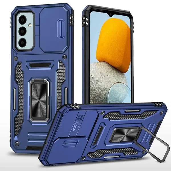 Ударопрочный чехол Camshield Army Ring для Samsung Galaxy A05s — Синий — фото 1