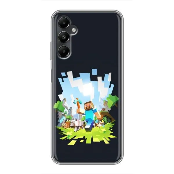 Чехол с принтом «персонажи Minecraft» для Samsung Galaxy A05s