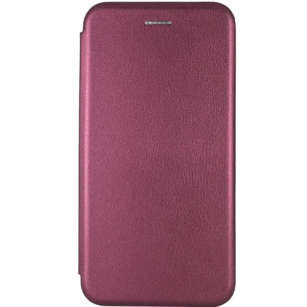 Кожаный чехол-книжка Classy для Samsung Galaxy A06 — Бордовый — фото 1