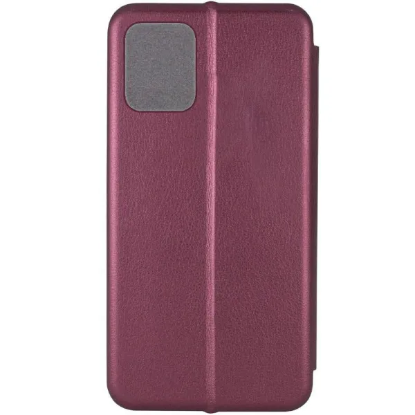 Кожаный чехол-книжка Classy для Samsung Galaxy A06 — Бордовый — фото 2