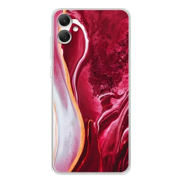 Чехол с принтом «Мрамор красный» для Samsung Galaxy A06 Чехол с принтом «Мрамор красный» для Samsung Galaxy A06