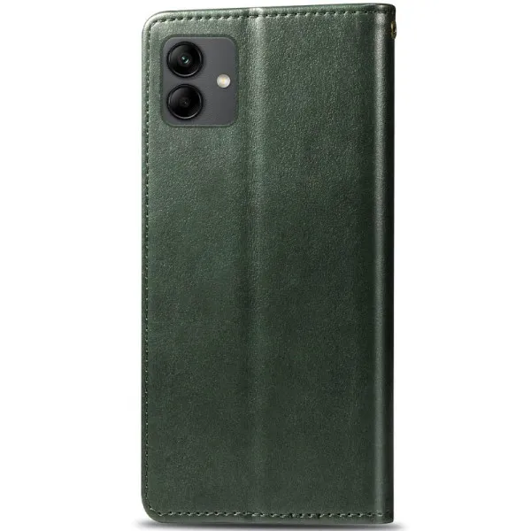 Шкіряний чохол-книжка GETMAN Gallant (PU) для Samsung Galaxy A08 / A07 4G — Зелений — фото 2