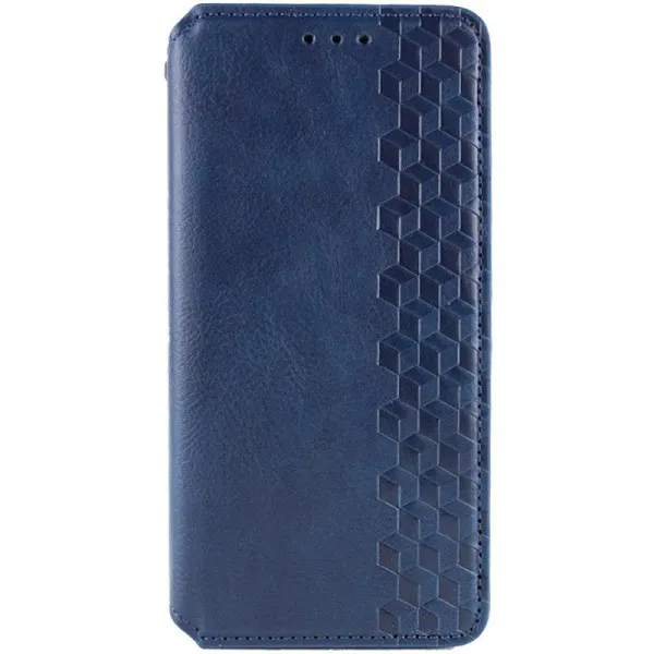 Шкіряний чохол-книжка GETMAN Cubic (PU) для Samsung Galaxy A08 / A07 4G — Синій — фото 1