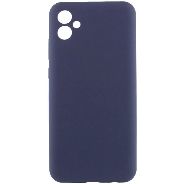 Чехол Silicone Cover Lakshmi Full Camera (AAA) для Samsung Galaxy A08 / A07 4G — Темно-синий — фото 1