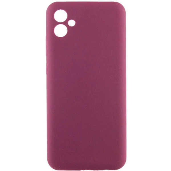 Чехол Silicone Cover Lakshmi Full Camera (AAA) для Samsung Galaxy A08 / A07 4G — Бордовый — фото 1