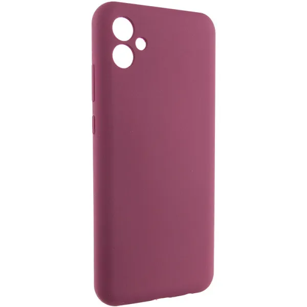 Чехол Silicone Cover Lakshmi Full Camera (AAA) для Samsung Galaxy A08 / A07 4G — Бордовый — фото 2
