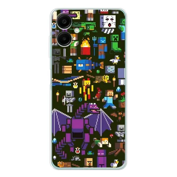 Чехол с принтом «Коллаж Майнкрафт» для Samsung Galaxy A07