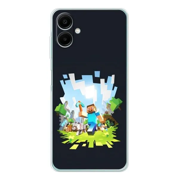 Чехол с принтом «персонажи Minecraft» для Samsung Galaxy A07