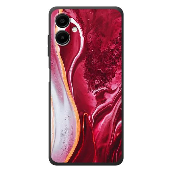 Чехол с принтом «Мрамор красный» для Samsung Galaxy A08 Чехол с принтом «Мрамор красный» для Samsung Galaxy A08