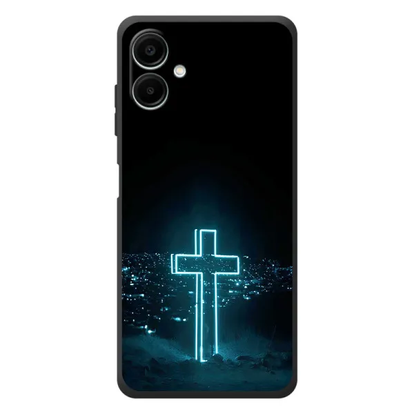 Чехол с принтом «Крест и город» для Samsung Galaxy A08