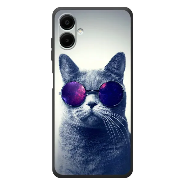 Чехол с принтом «Стильный кот» для Samsung Galaxy A08