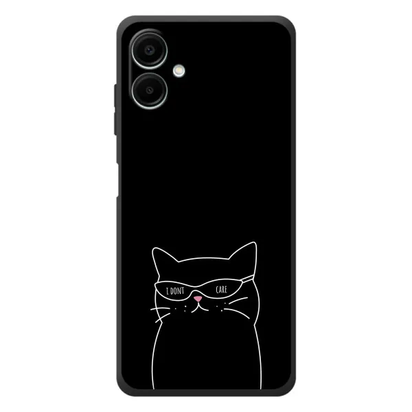 Чехол с принтом «Равнодушный кот» для Samsung Galaxy A08 Чехол с принтом «Равнодушный кот» для Samsung Galaxy A08