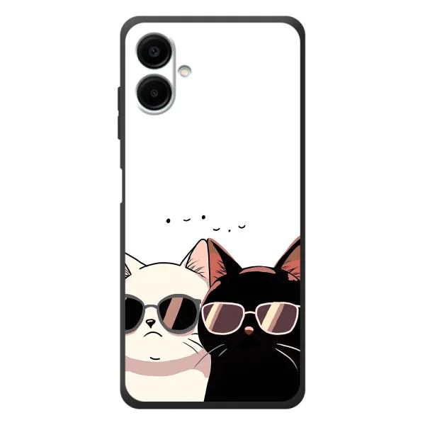 Чехол с принтом «Коты в очках» для Samsung Galaxy A08 Чехол с принтом «Коты в очках» для Samsung Galaxy A08