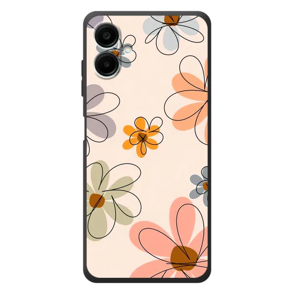 Чехол с принтом «Разноцветные цветы» для Samsung Galaxy A08
