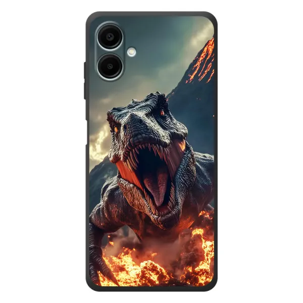 Чехол с принтом «Огненный динозавр» для Samsung Galaxy A08