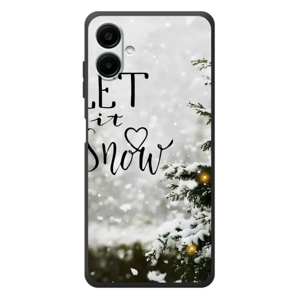 Чехол с принтом «Let it snow» для Samsung Galaxy A08