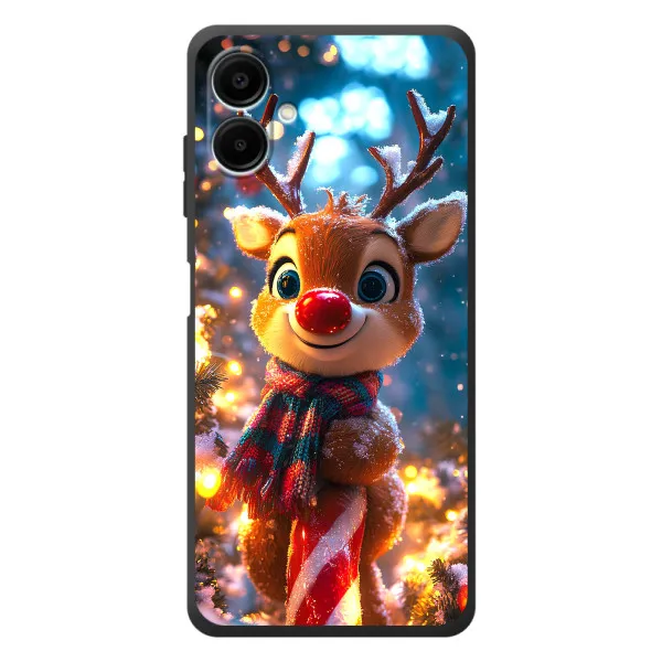 Чехол с принтом «Олень с шарфом» для Samsung Galaxy A08