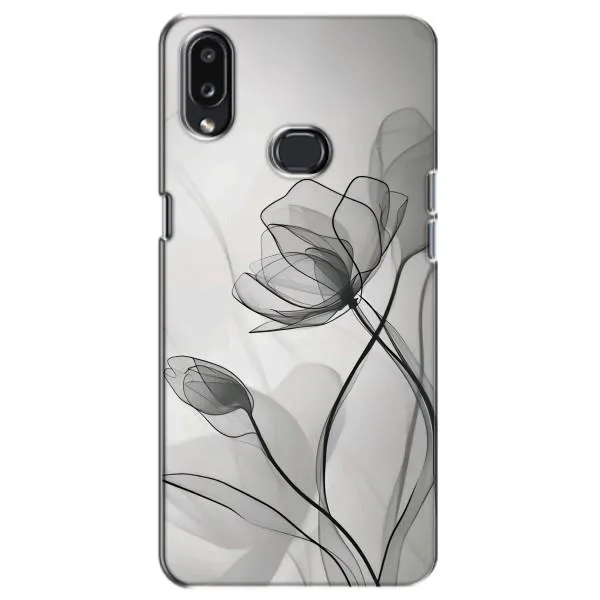 Чехол с принтом «Черные цветы» для Samsung Galaxy A10s (A107)