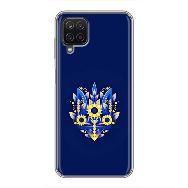 Чехол с принтом «Цветочный Герб» для Samsung Galaxy A12 Чехол с принтом «Цветочный Герб» для Samsung Galaxy A12