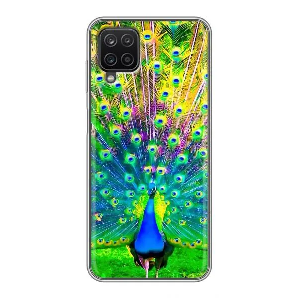 Чехол с принтом «Яркий Павлин» для Samsung Galaxy A12 Чехол с принтом «Яркий Павлин» для Samsung Galaxy A12