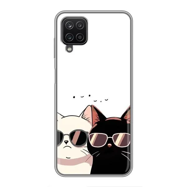 Чехол с принтом «Коты в очках» для Samsung Galaxy A12