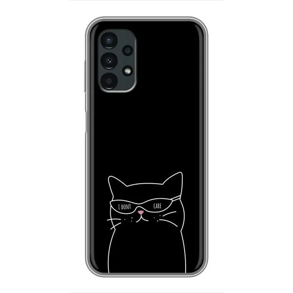 Чехол с принтом «Равнодушный кот» для Samsung Galaxy A13 (4G)