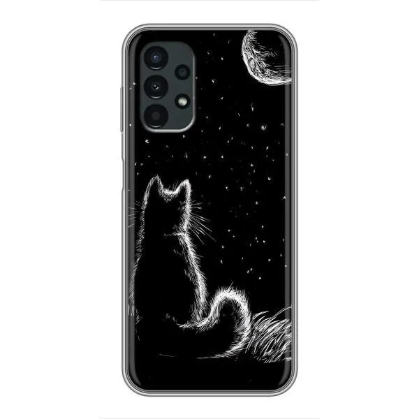 Чехол с принтом «Котик и луна» для Samsung Galaxy A13 (5G) Чехол с принтом «Котик и луна» для Samsung Galaxy A13 (5G)