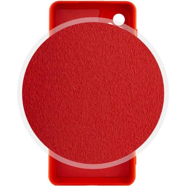 Чехол Silicone Cover Lakshmi Full Camera (A) для Samsung Galaxy A14 4G/5G — Красный — фото 3
