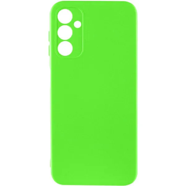 Чехол TPU GETMAN Liquid Silk Full Camera для Samsung Galaxy A14 4G/5G — Салатовый — фото 1
